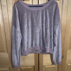 AÈROPOSTALE purple velvet sweatshirt